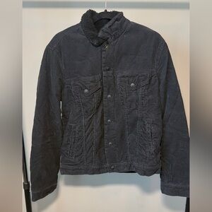 GAP Men's Black Corduroy Shirt Jacket